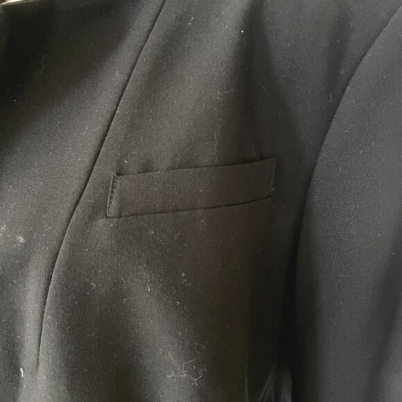 Calven Klein Womans Tailored Single Gold Button Blazer Black Size 12 - Picture 4 of 4